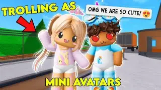 TROLLING AS MINI AVATARS! ROBLOX MURDER MYSTERY 2! *funny moments*