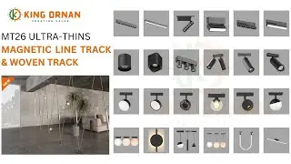 MT26 Fabric Ultra Thin Magnetic Track Light Showcase