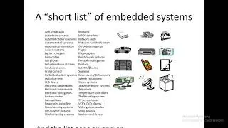Lecture 2:Overview of Embedded Systems