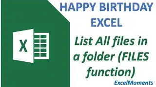 List Files in a Folder(directory) meeting certain criteria (FILES FUNCTION)