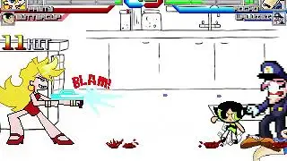 Mugen - Panty and Buttercup vs Rocko and Waluigi