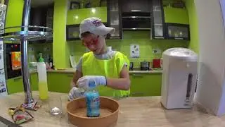 Опыты и Эксперименты дома. Вулкан из пены на собственной кухне.