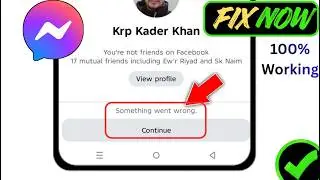 Fix Messenger DM Something Went Wrong Problem (2026 Guide) | Messenger Message Sending Error Fix