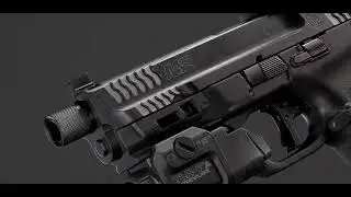 Realistic AAA 3D Pistol | AAA Game Art Studio