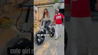 Cute gril reaction 😍@ajeemmodifiedcycle