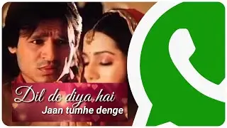 Dil De Diya Hai Lyrical Video | Masti | Anand Raj Anand #WhatsApp_Status #Intelli_Tech