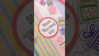 Teacher's Day DIY Card!🤩💕✨️ #teachersday #diy #shorts | Riya's Amazing World