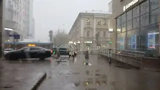 Снегопад в Москве поздней весной (2 часть)