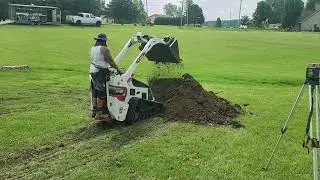 MT100 excavation for a patio/deck