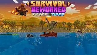 Survival Reworked 1.8.1 Dunes & Tides Update. (Minecraft Free Bedrock addon showcase)