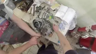Сборка 177 мотора китайского производства (Часть 1 правый картер)
