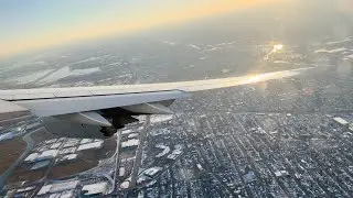 Lufthansa's Boeing 747-8 Long & Stunning Approach into New York Newark!