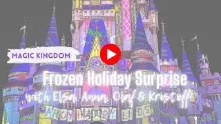 NEW Frozen Holiday Surprise Castle Show at Magic Kingdom in Walt Disney World