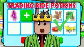 TRADING ONLY RIDE POTIONS IN ADOPT ME (ROBLOX)