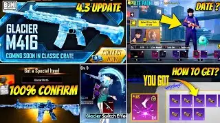 M416 GLACIER IS BACK IN BGMI I PRIZE PATH JUJUTSU KAISEN RELEASE DATE ? | FREE MATERIAL IN BGMI 