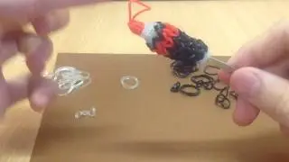 3d Кока-кола на ручку из резинок на станке