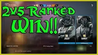 2v5 Ranked WIN!!!!! | Rainbow Six Siege Highlights