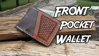 How to make a simple front pocket wallet. Designed for beginners classes.