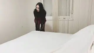 [HD USA] Cleaning Routine in my Transparent student-style skirt - IMAGINATION