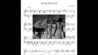 Ray Charles   Hit the Road Jack Piano Sheet Tutorial | Рей чарльз Хит зе Роад Джек ноты пианино