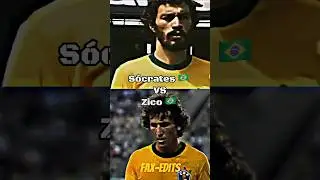 Sócrates VS Zico | Fútbol Battles #football #brazilian #1v1 #edit #santosfc #legends #icon