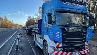 Whitten Heavy Haulage delivering  Bridge Beams
