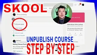 ✅  How To Unpublish Skool Community Course 🔴