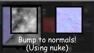 Converting bump to normals using Nuke