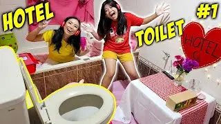 24 Hours in a Hotel Toilet Part 1! Transforming a Bathroom into a Five-Star Hotel! Funny Vlog | C...