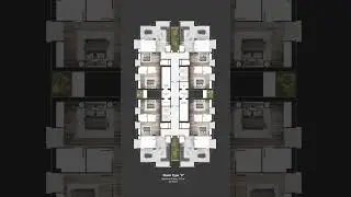 Floorplan Animation for an apartment tower located  #architecture