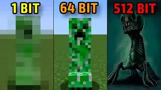 creeper 1 bit 2 bit 4 bit 8 bit 16 bit 32 bit 64 bit 128 bits 256 bit 512 bit... Minecraft
