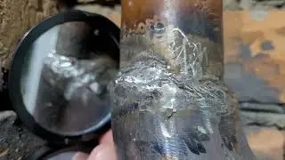 Заварил трубу отопления!)