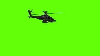 Helicopter Green Screen [1080P] APACHE Free Green Screen