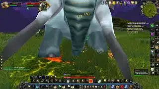 Quicktoes tackles the end of 69 on the elephant boss of Nagrand