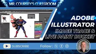 Adobe Illustrator CS6 - Image Trace & Live Paint Bucket