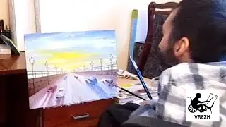 Рисование маслом по воображению.