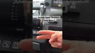 Side Power Thrusters Hold Mode explained #yacht #yachtcaptain #yachtdocking #shorts