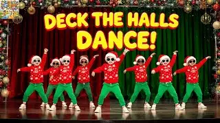 Deck the Halls Dance | Christmas Song & Choreography for Kids | Toddler Learning Videos