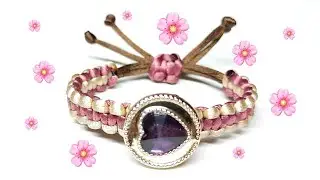 Make a beautiful bracelet out of string.  Making a bracelet out of string.  Make something.