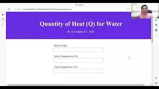 Quantity of Heat (Q) - Final Project for CS50x for Indonesia Teachers by Harvard University