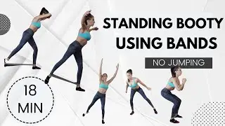 Standing Booty Workout // Band Workout Pilates // Band Workout for Glutes // Band Workouts for Legs