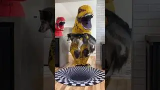 Dinosaurs take dog to another dimension.. 