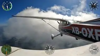 Cessna 172 - Atravesando nube