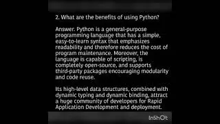 Python Interview Question For Fresher's