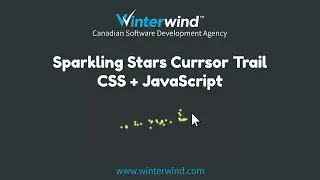 Sparkling Stars Cursor Trail with CSS and JavaScript