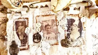 Мастер класс как перенести изображение на ткань Декор для скрапбукинка своими руками Scrapbook tutor