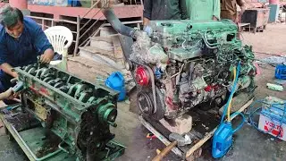 Rebuilding a Dump Truck Seized Engine || Seized Engine Full Restoration || Rebuilding Diesel Engine