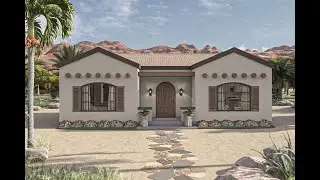 Tiny Southwest House Plan 963-01002 with 1 Bedroom and 1 Bathroom