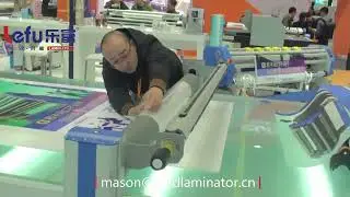 LF1325-B4 Cold Flatbed Laminator Operation Video (2)