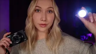 ASMR Taking Your Pictures | Camera Clicking, Lights, Hair Adjusting, Makeup Touchup 📸